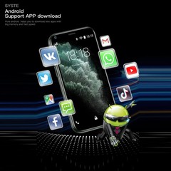 Mini Smartphone Unlocked Cell 2.5 Inch Android 3G Small Mobile Quad Core 2G+1…