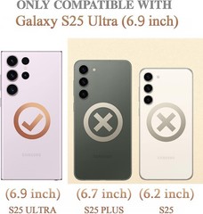 Case for Samsung Galaxy S25 Ultra with Slide Camera Cover and Screen Protector