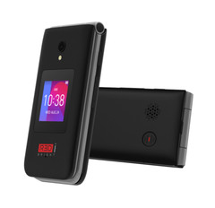 Atel R3Di 4G-LTE UNLOCKED BURNER Flip-Phone Prepaid T-Mobile Metro Qlink