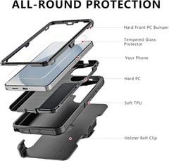 Samsung Galaxy S26 Ultra Case with Belt Clip Holster, Heavy Duty Rugged Protecti