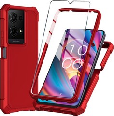For TCL K32/K33 5G 2025 Phone Case with Tempered Glass Screen Protector,Slim Sof