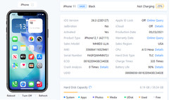 GSM UNLOCKED iPhone 11, 64GB A2111 MH8D3LL/A WITH BLANK LCD FOR REPAIR iOS 26.3