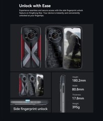 Cubot KingKong Star 5G Rugged Phone 24GB+256G 100MP/Night Vision Cam,Dual Screen
