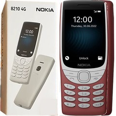 BNIB Nokia 8210 4G Red 128MB + 48MB Dual-SIM Factory Unlocked GSM