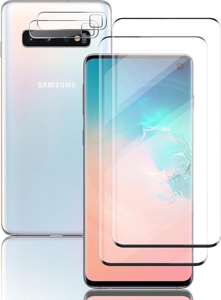 for Samsung Galaxy S10-6.1 Inch Protective Film,Tempered Glass for Camera Lens
