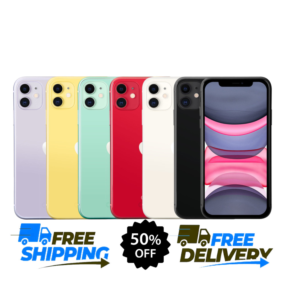 Apple iPhone 11 Unlocked Verizon At&t T-Mobile Purple/White – 64GB 128GB 4G