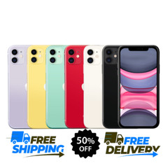Apple iPhone 11 Unlocked Verizon At&t T-Mobile Purple/White – 64GB 128GB 4G