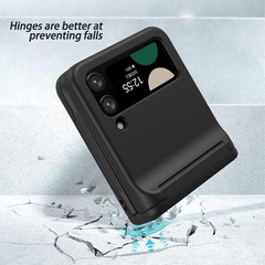 Samsung Z Flip 3 & Z Flip 4 Universal Case with Hinge Protection, Black