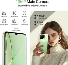 UMIDIGI G9T 4GB+4GB 128GB Dual SIM 6.75” Unlocked Android 14 Smartphone