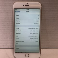Apple iPhone 6 Plus A1522 4G LTE Smartphone Gold 64GB
