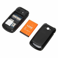 US BLACK Dual SIM Unlocked Flip Phone With Large Keys For Seniors