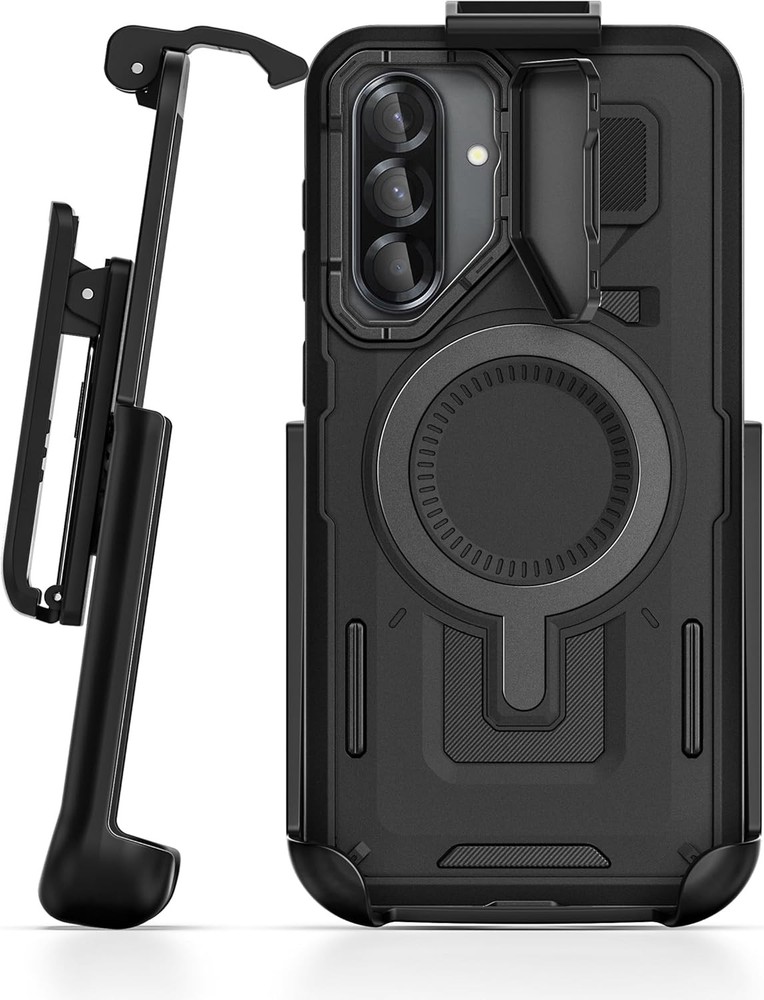 Samsung Galaxy A36 5G Case with Belt Clip Holster and Heavy-Duty Camera Lens Cov