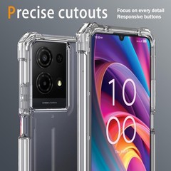 For TCL K32/K33 5G 2025 Phone Case with Tempered Glass Screen Protector,Slim Sof