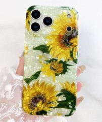 Case for iPhone 17 Pro Max 6.9″ – Sparkle Bling Floral Design Scratch-Resistant