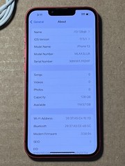 Apple iPhone 13 128GB Red (unlocked) (CDMA + GSM) A2482