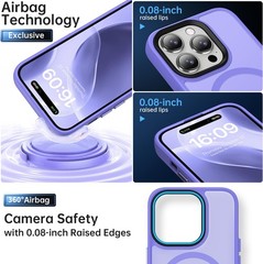 Strong Magnetic Translucent Matte iPhone 13 Pro Case – Slim Fit Shockproof Cover