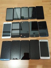 Lot of 15 Hybrid model LG G4/G3/hTC/UMX /Motorola and other For parts