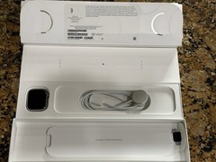 Apple Watch Series 8 41mm Silver Stainless Steel White Sport Band