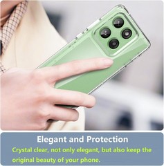1. For Motorola Moto Edge 2025 Case: Military-Grade Shockproof Cover, Clear 2.