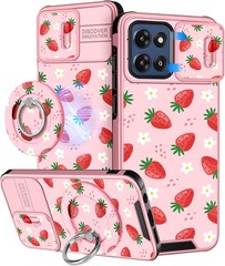 Cute Design Case for Moto G Stylus 2026/2025 with Ring Stand & Camera Cover