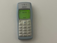 Original Nokia 1100 -Rare Sky Blue Retro Color (Unlocked) GSM Mobile phone