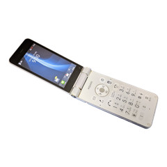 SHARP AQUOS Keitai 2 601SH White 4G SIM-free Flip Phone Mobile microUSB