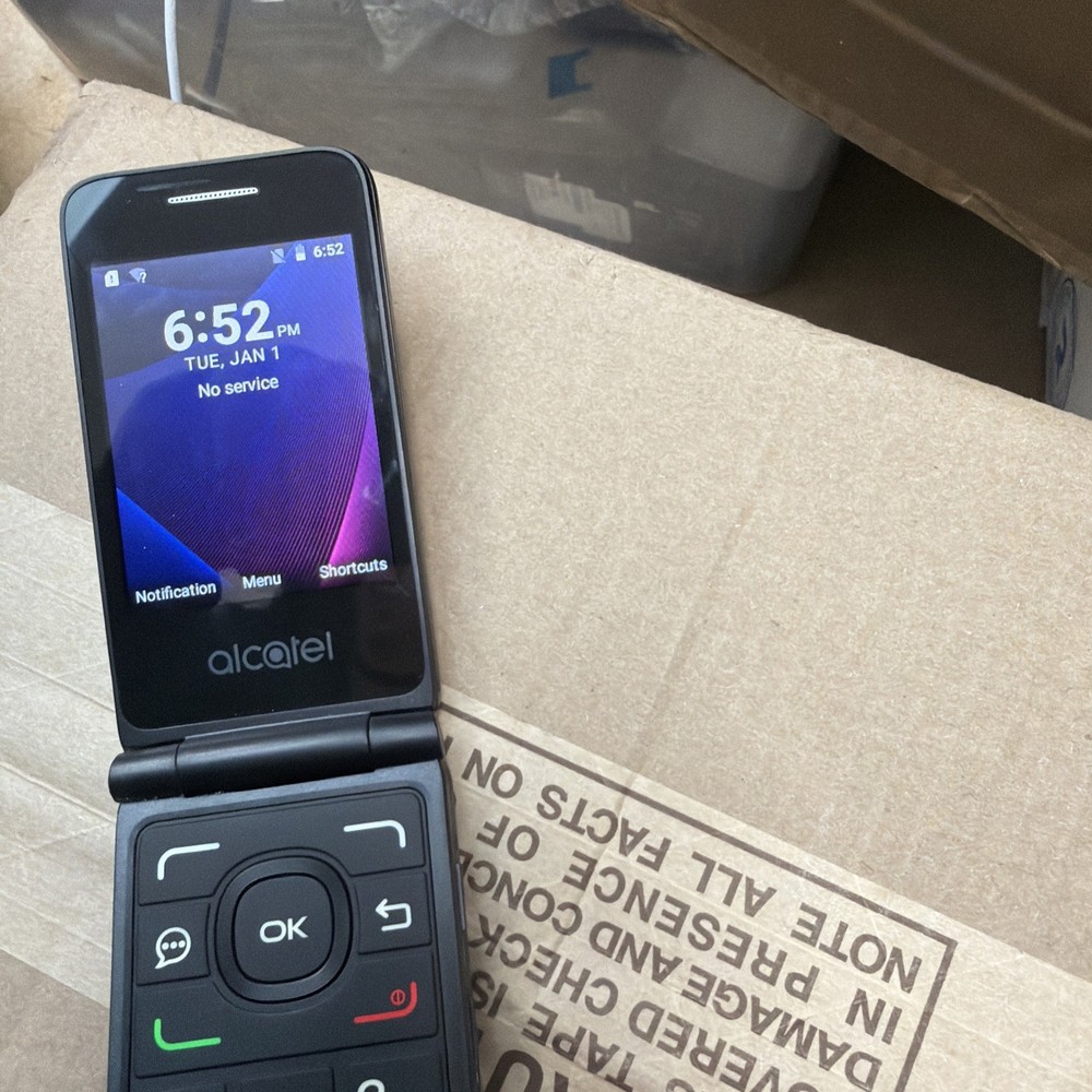 Alcatel Go Flip V 4051S – Black ( Verizon ) 4G VoLTE Flip Phone – READ