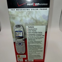 LG VX3300 Verizon Wireless Flip BLACK BLUE Faceplate Cell Phone BRAND NEW w/box