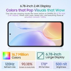 Blackview SHARK 8 Smartphone 16GB+128GB 6.78″ 120Hz Android 13 64MP 5000mAh NFC