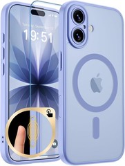 1PCS Magnetic Case & Screen Protector for iPhone 17 Translucent Matte Shockproof