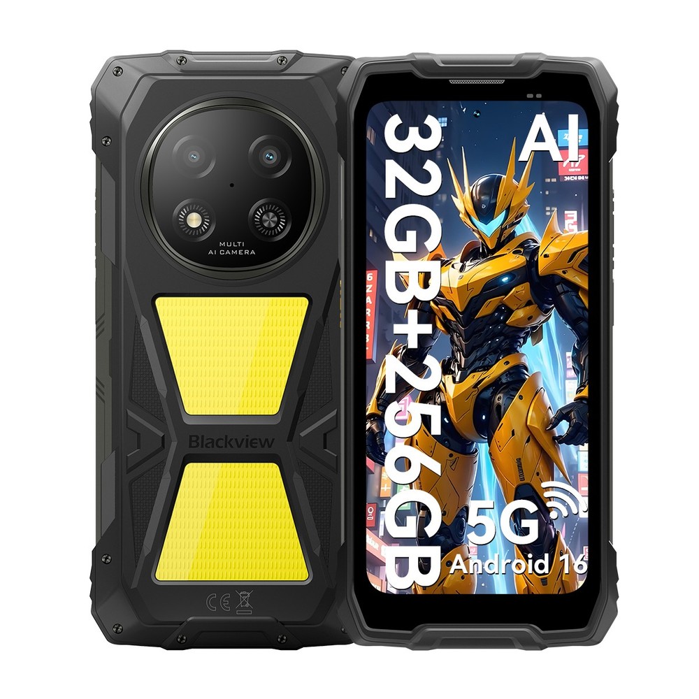 Blackview ROCK 2 Pro 5G AI Rugged Smartphone 32GB+256GB Android 16 15000mAh NFC