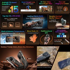 Global OSCAL PILOT 3 5G AI Rugged Smartphone Android 15 Mobile Waterproof 50MP