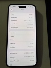 Apple iPhone 14 Pro Max 512GB Space Black Unlocked Smartphone 83% Battery Health