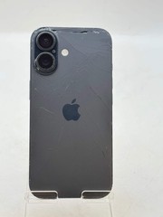 Unlocked Apple iPhone 16 6.1″ A3081 128GB Black Cracked Back For Parts #84