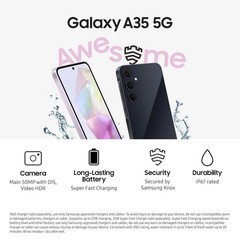 BRAND NEW & FACTORY SEALED Samsung Galaxy A35 5G – 128GB -Awesome Navy Factory