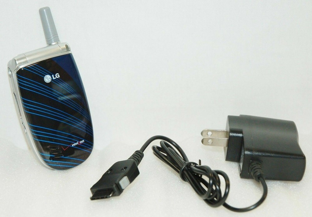 LG VX3300 Verizon Wireless Flip BLACK BLUE Faceplate Cell Phone 1xRTT Grade B