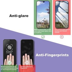 2PCS Matte Screen Protector for iPhone 16 Plus & iPhone 15 Plus 6.7 Inch No Bubb