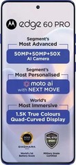 MOTOROLA Moto Edge 60 Pro 5G-Factory Unlocked Dual SIM-8GB 256GB-Dazzling Blue