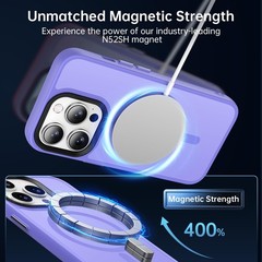 Strong Magnetic Translucent Matte iPhone 13 Pro Case – Slim Fit Shockproof Cover