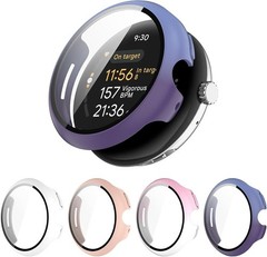 4PCS Hard PC Screen Protector Case for Google Pixel Watch 1/2/3 41mm Slim Cover