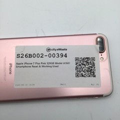 Apple iPhone 7 Plus Pink 128GB Model A1661 Smartphone Reset & Working Used