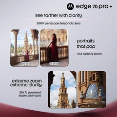 MOTOROLA Edge 70 Pro+ (Chicory Coffee, 256GB 12GB RAM) Dimensity 8500 Extreme.