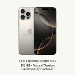 iPhone 16 Pro Max – 256 GB – Unlocked – Good Condition – No Face ID