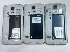 LOT OF 3 x Samsung Galaxy S5 SM-G900A / G900T3 / G900T1 LTE Smart Phones *READ*