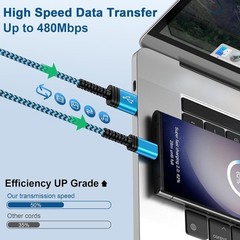 3FT USB-C Fast Charging Adapter 2 Pack for Samsung Galaxy S23 S24 Devices