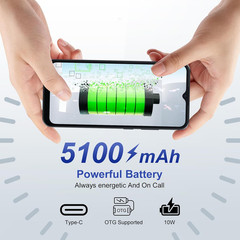 Wave 6C Unlocked Android Phones, Android 13 Smartphones, 6.52″ HD+, 5100Mah 10W