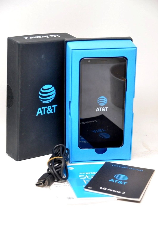 LG Arena 2 LX320APM 32GB Black AT&T Only Smartphone Cleaned Nice
