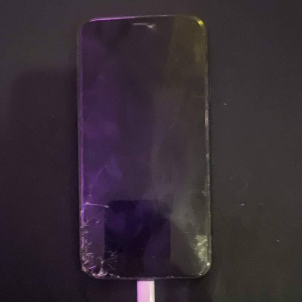 Apple iPhone XR 64GB Black Unlocked Bad Screen Face ID Works For Parts Repair