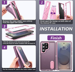 For Samsung Galaxy S24 Ultra Case w/ Military Grade Drop Proof Protective Cover