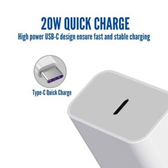 20W Super Fast Charger Wall Adapter + USB-C Cable For iPhone 16 15 14 13 12 11